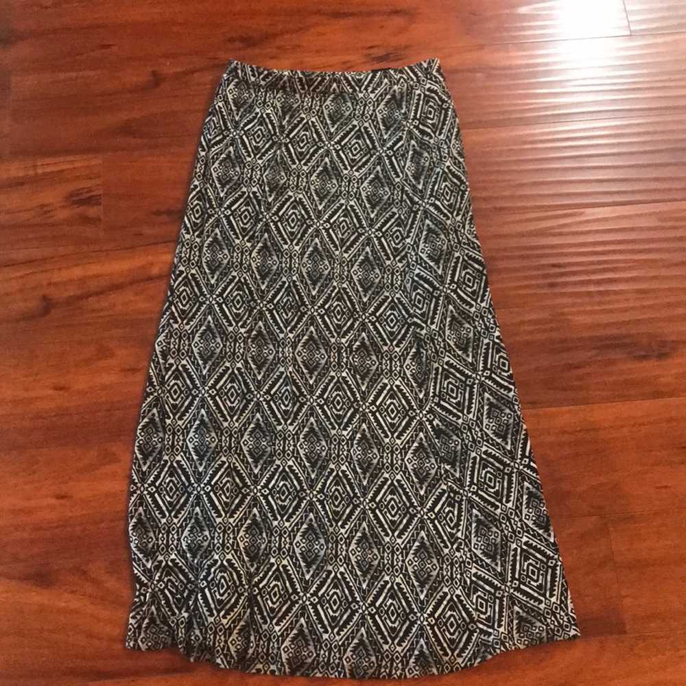 Nordstrom Bobeau tribal print maxi skirt